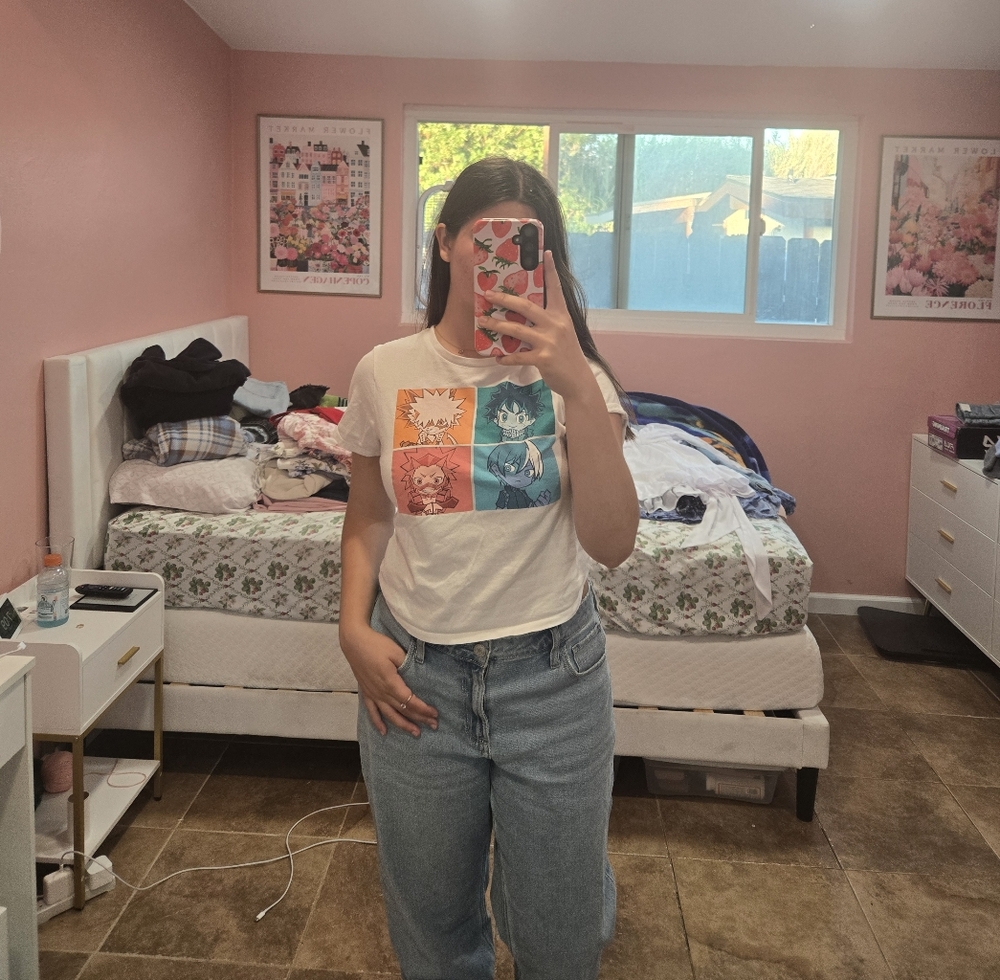 Hot Topic My Hero Academia Chibi Crop Top – Size Medium